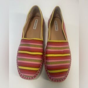 Chelsea & Violet Women's Espadrilles - Pink and Yellow Stripes